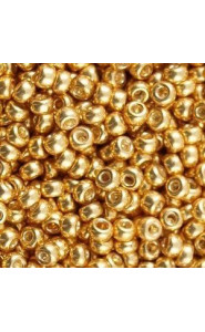 Miyuki rocailles Perlen 6/0 - Galvanized gold 6-1052